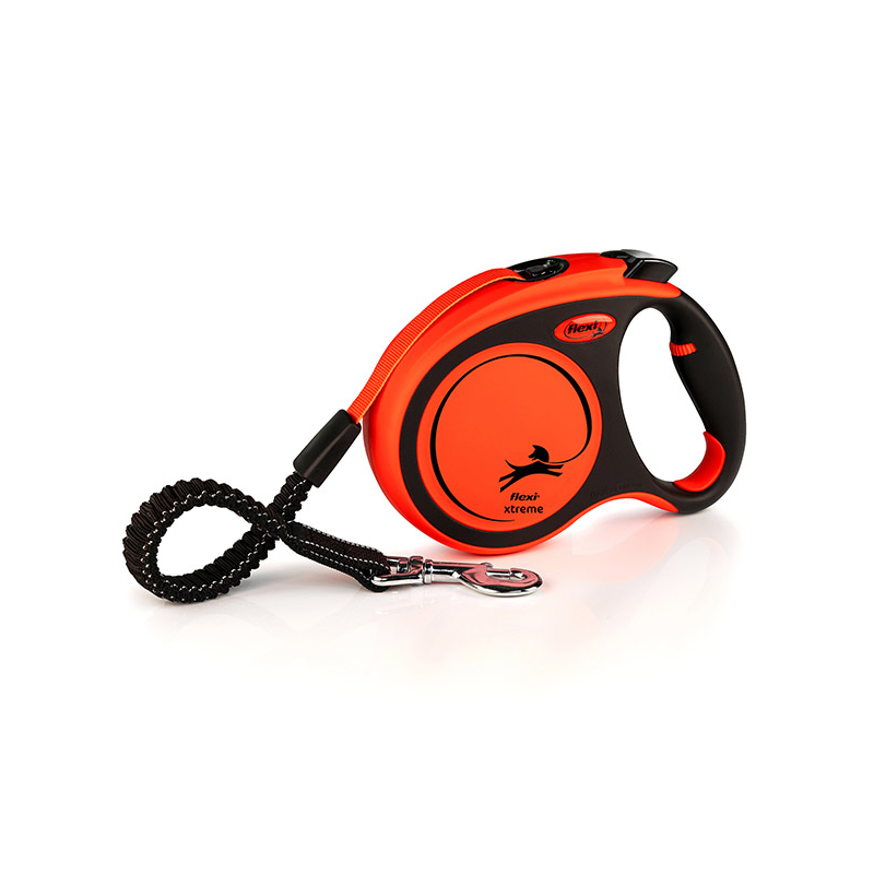 Flexi Xtreme juostinis, oranžinis pavadėlis šunims, M, 5 m