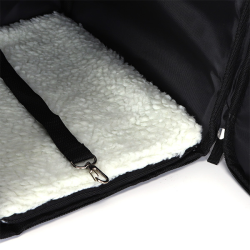 Nobleza mėlyna kelioninė kuprinė šunims ir katėms, 32x25x42 cm