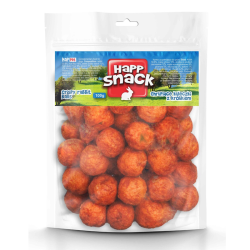 Happet traškūs triušienos kamuoliukai skanėstai šunims, 100 g