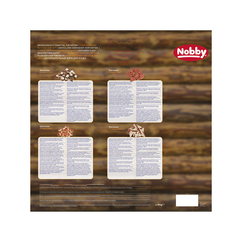 Nobby kalėdinis advento kalendorius katėms, 84 g