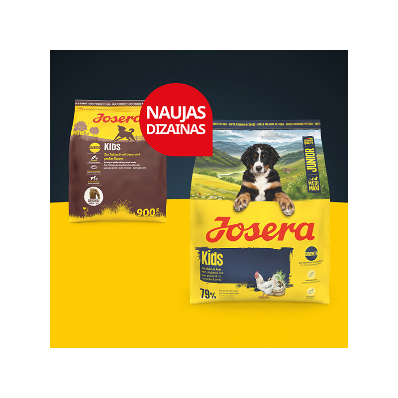 Josera Kids sausas sausas maistas šunims, 12,5 kg
