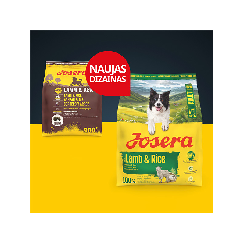 Josera A/S Lamb&Rice sausas maistas šunims, 12,5 kg