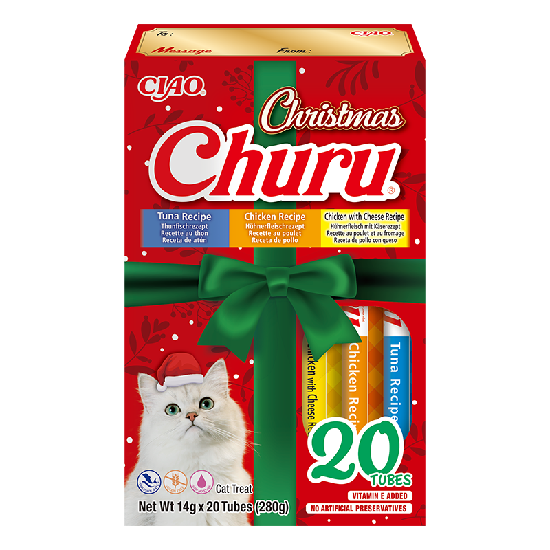 Churu kreminių skanėstų katėms rinkinys, 20 vnt.