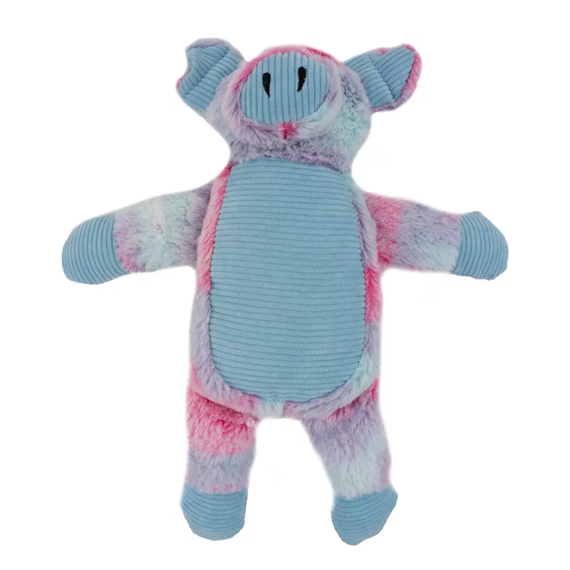 Hap mėlynas pliušinis paršelis žaislas šunims, 33 cm