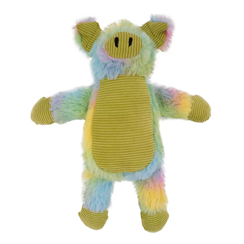 Hap žalias pliušinis paršelis žaislas šunims, 33 cm