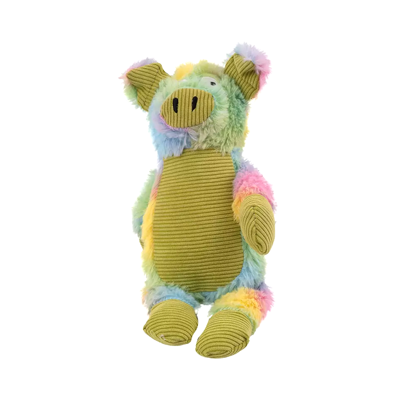 Hap žalias pliušinis paršelis žaislas šunims, 33 cm