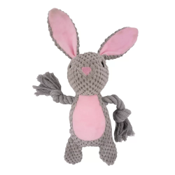 Hap triušis su virvėmis...