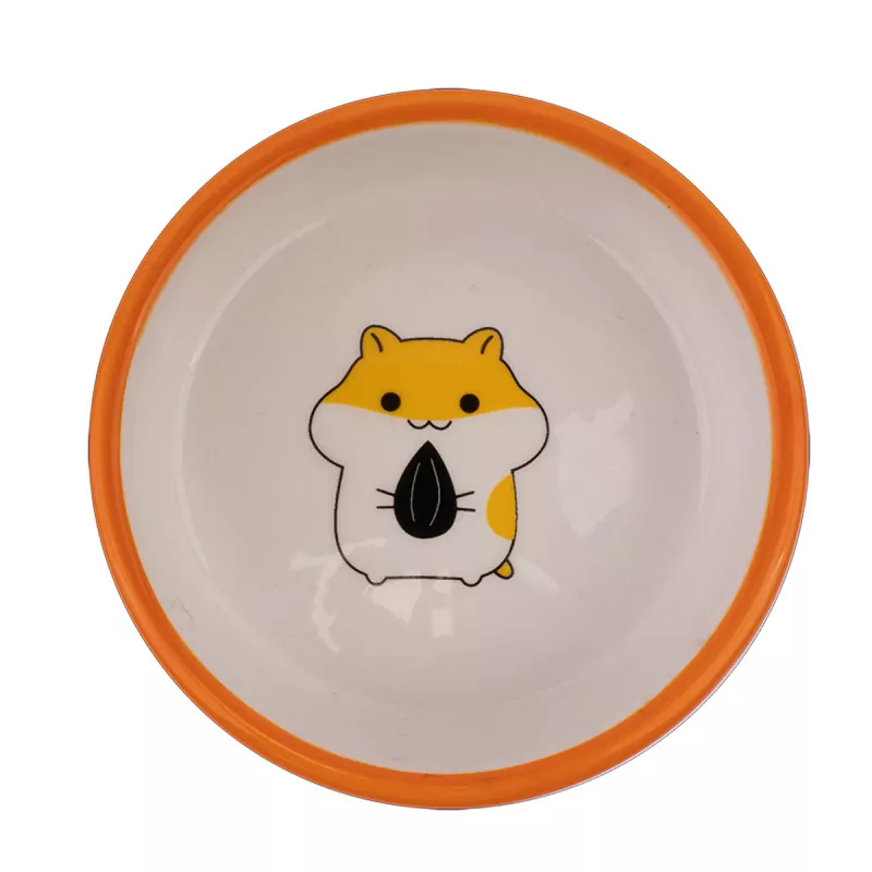 Hap keraminis oranžinis dubenėlis graužikams, 70 ml