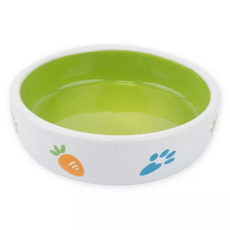 Hap keraminis žalias dubenėlis graužikams, 165 ml