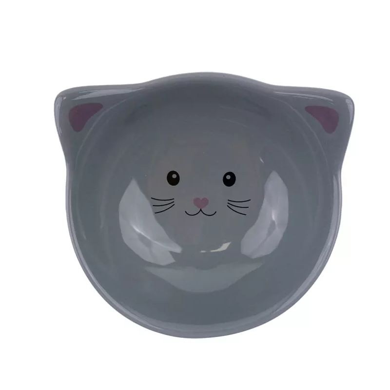 Hap keraminis paaukštintas dubenėlis katėms, 100 ml