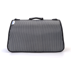 Nobleza juodas kelioninis krepšys katėms, 44,5x26x20 cm