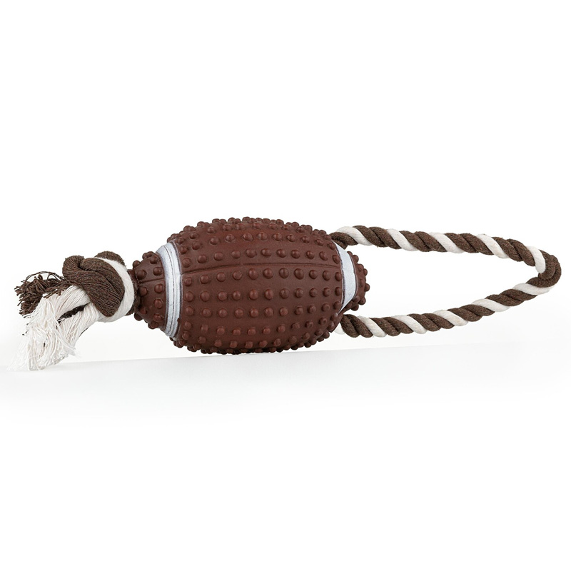 Happet virvė su kamuoliu šunims, 30 cm