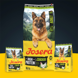 Josera High Protein Chicken sausas maistas šunims, 12,5 kg
