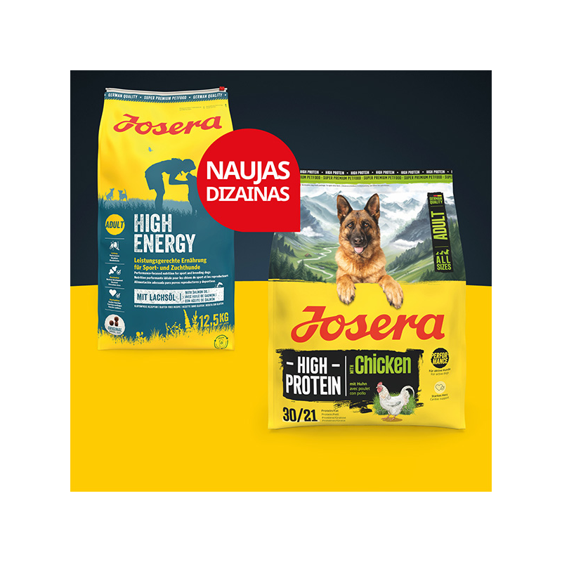 Josera High Protein Chicken sausas maistas šunims, 12,5 kg