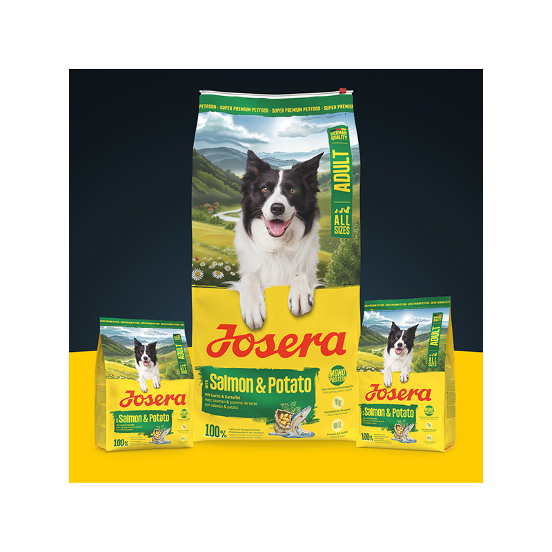 Josera All Size Salmon&Potato sausas maistas šunims, 900 g