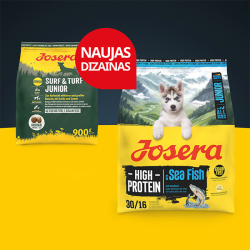 Josera Junior High Protein Sea Fish sausas maistas šunims, 900 g