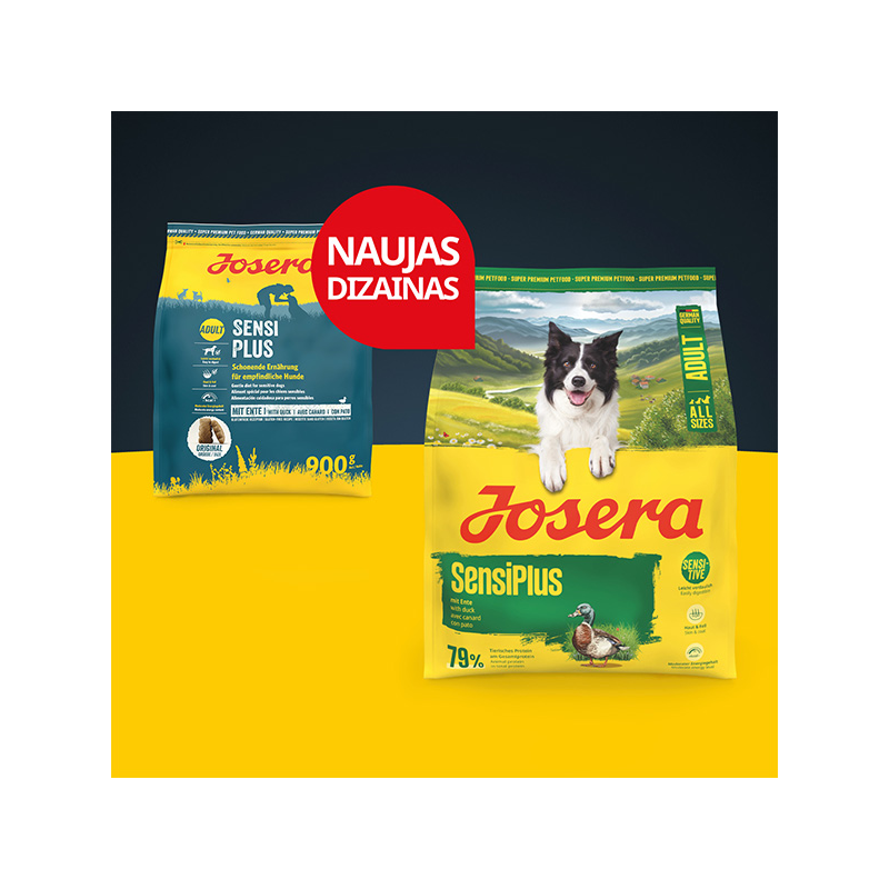 Josera SensiPlus sausas maistas šunims, 900 g