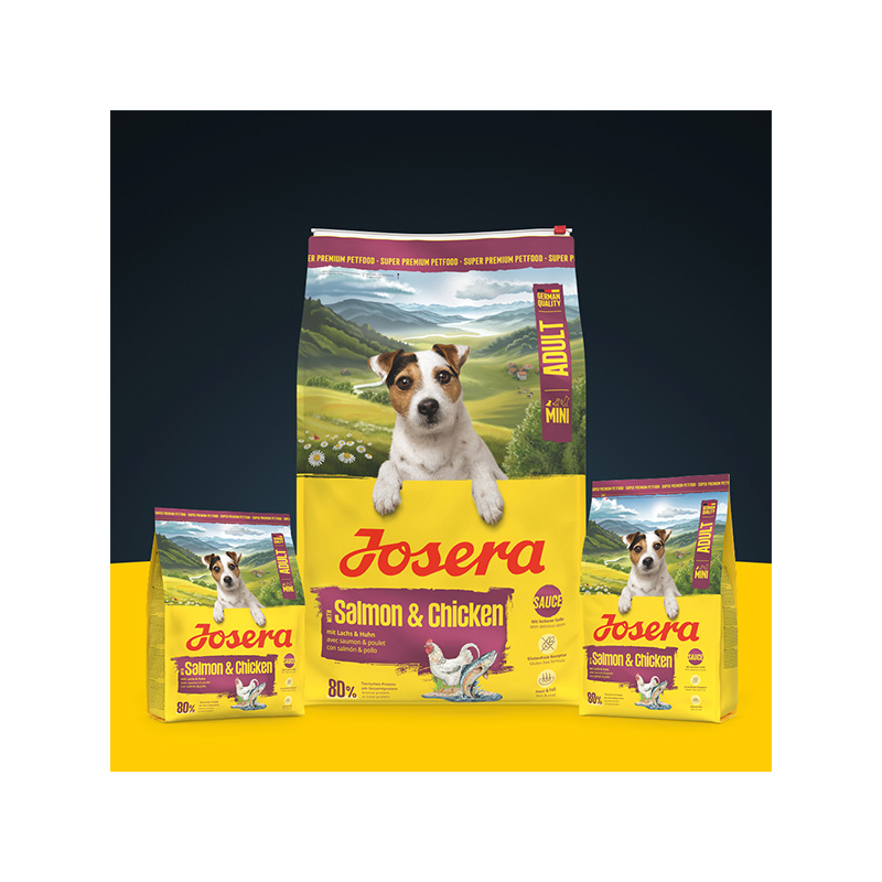 Josera Mini Salmon&Chicken sausas maistas šunims, 900 g