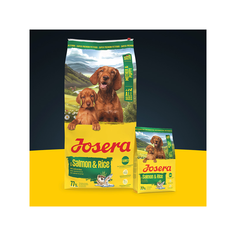 Josera Mother&Puppy Salmon&Rice sausas maistas šunims, 12,5 kg