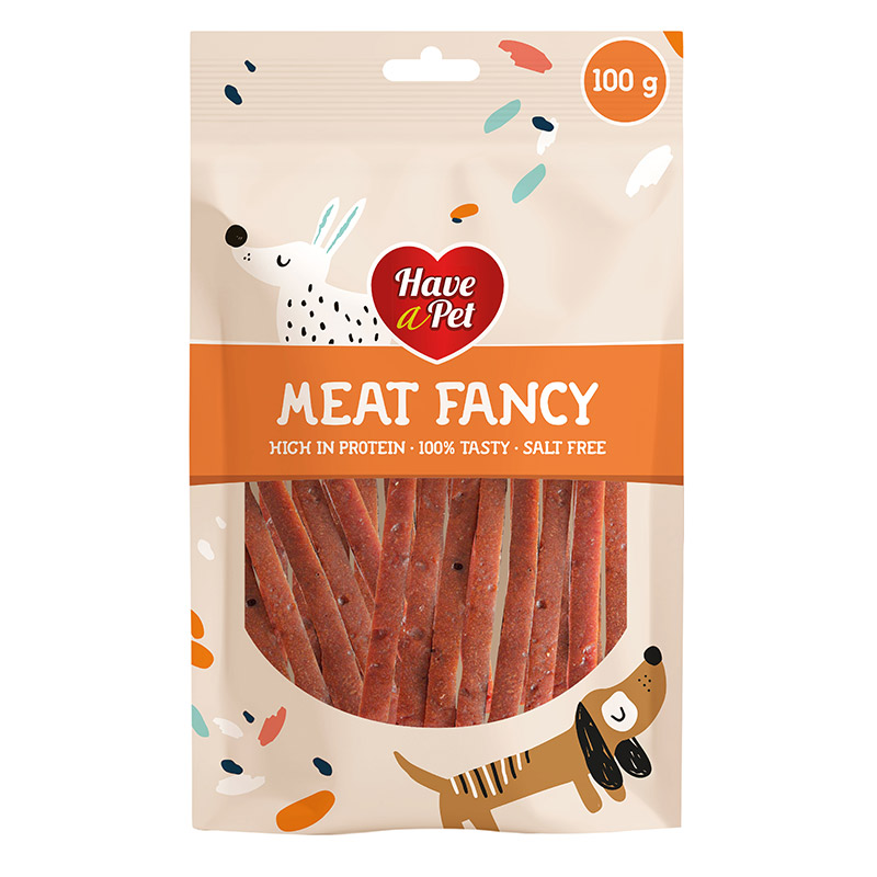 HAP Meat Fancy ėrienos juostelės skanėstai šunims, 100 g
