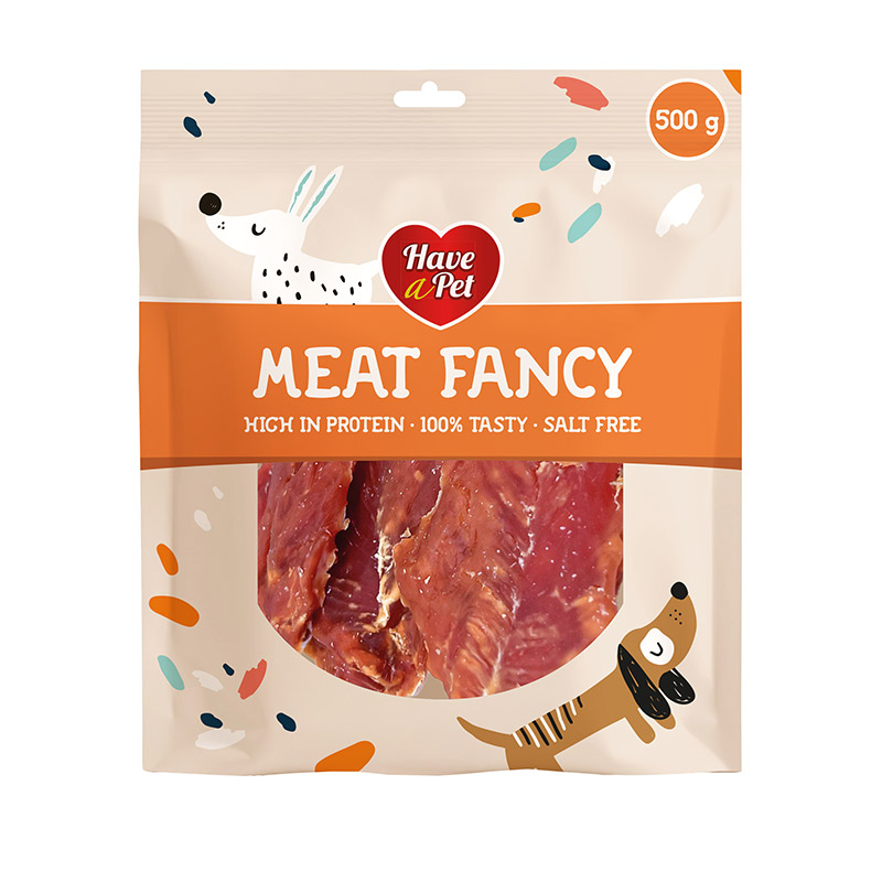 HAP Meat Fancy vištienos krūtinėlė skanėstai šunims, 500 g