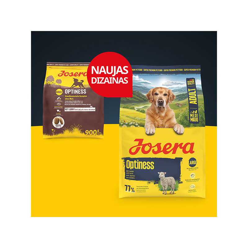 Josera Optiness sausas maistas šunims, 12,5 kg