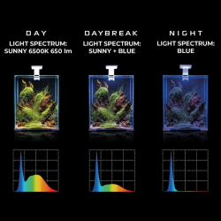 Aquael Leddy Smart Sunny juoda akvariumo lempa 4,8 W