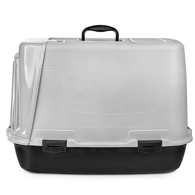 Happet pilkas, uždaras tualetas katėms, 60x55x42 cm