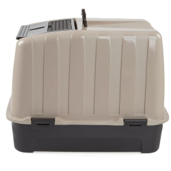 Happet rudas, uždaras tualetas katėms, 51,5x38x38 cm