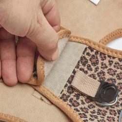 Happet minkštos, leopardinės petnešos šunims ir katėms, XL