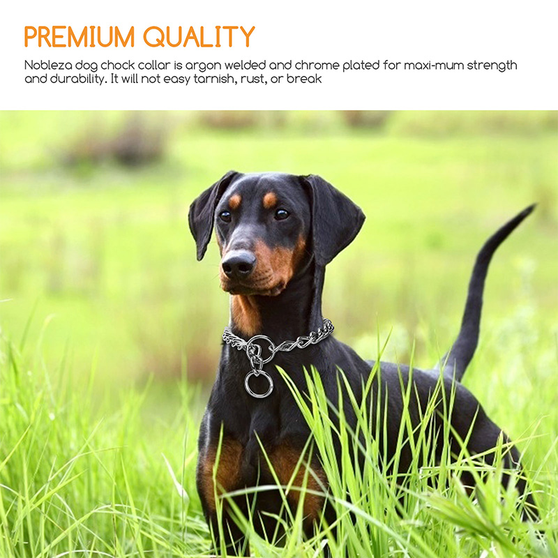 Nobleza metalinis antkaklis šunims, L