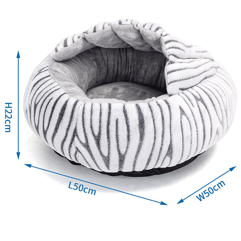 Nobleza zebro rašto guolis šunims ir katėms, 50x50x22 cm