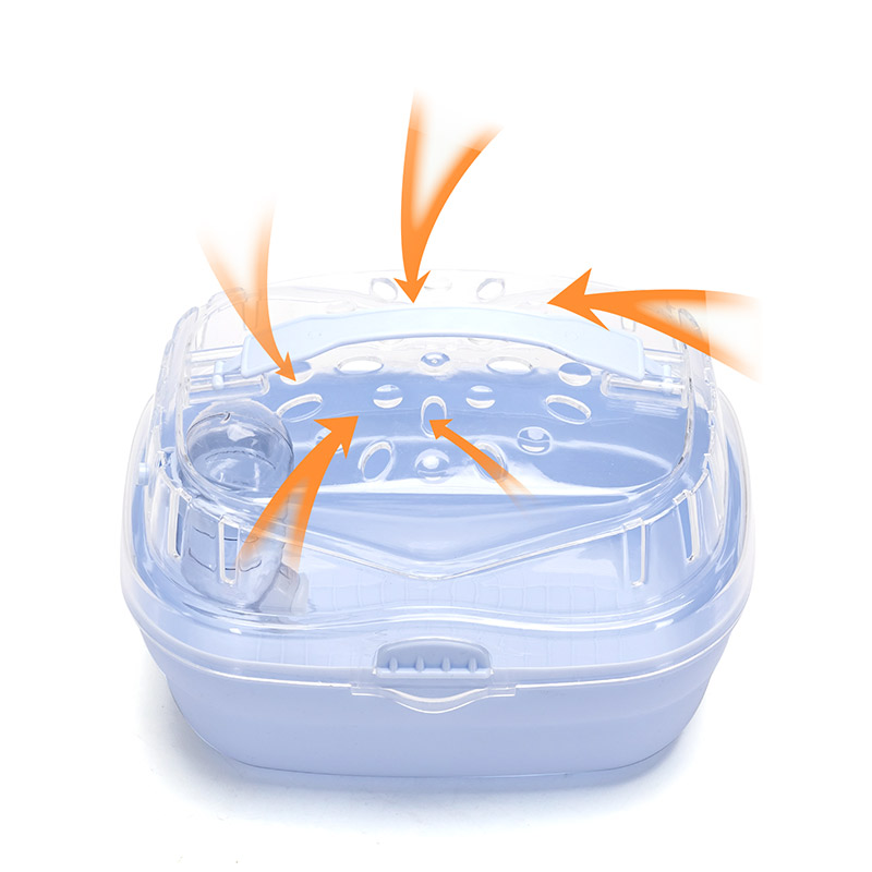 Nobleza mėlynas transportavimo boksas žiurkėnui, 20x16x14 cm