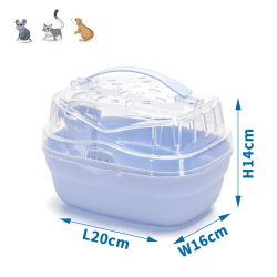 Nobleza mėlynas transportavimo boksas žiurkėnui, 20x16x14 cm