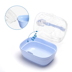 Nobleza mėlynas transportavimo boksas žiurkėnui, 20x16x14 cm