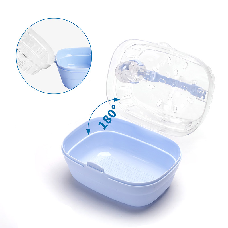 Nobleza mėlynas transportavimo boksas žiurkėnui, 20x16x14 cm