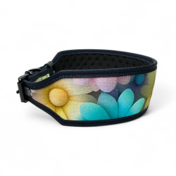 Fleksas platus, medžiaginis antkaklis su metaline sagtimi, 30–35 cm