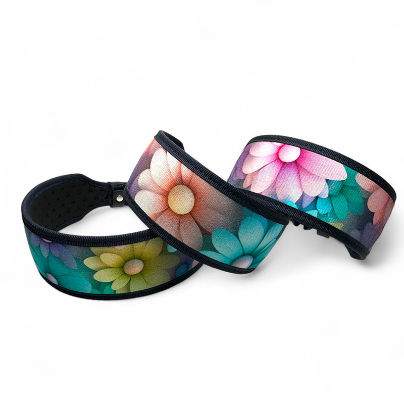 Fleksas platus, medžiaginis antkaklis su metaline sagtimi, 35–40 cm