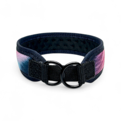 Fleksas medžiaginis antkaklis šunims su gumele, 20–25 cm