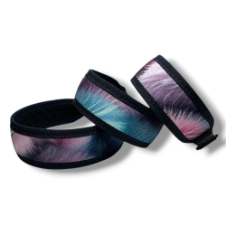 Fleksas medžiaginis antkaklis šunims su gumele, 20–25 cm