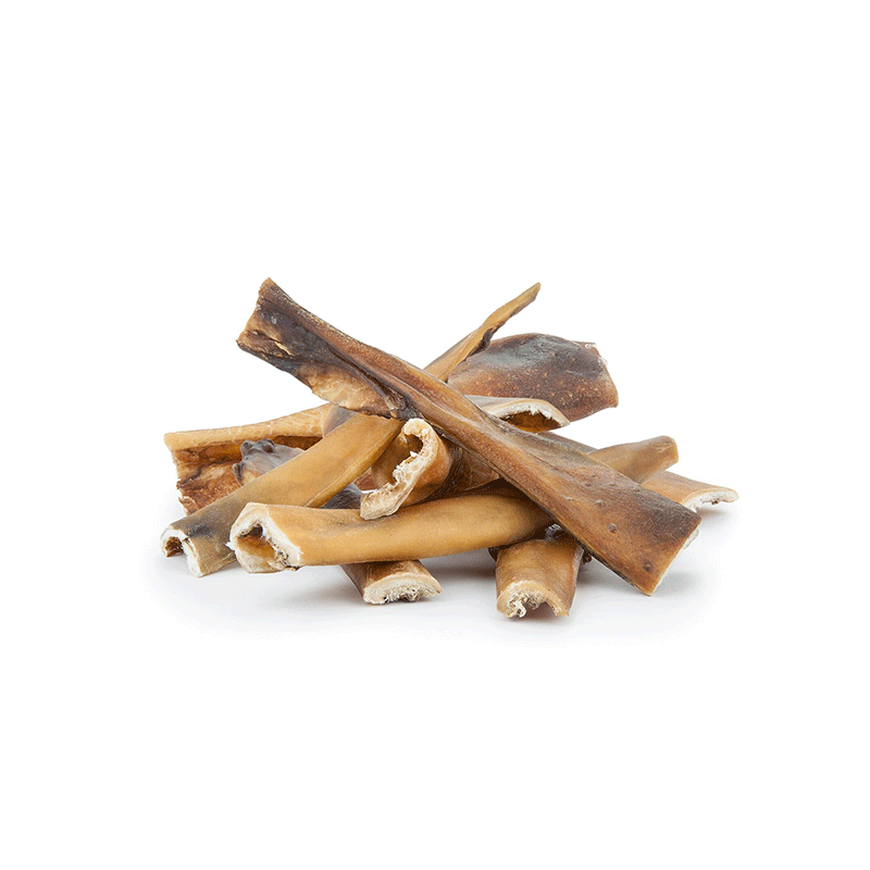 Happet natūralus skanėstas džiovinta jaučio oda šunims