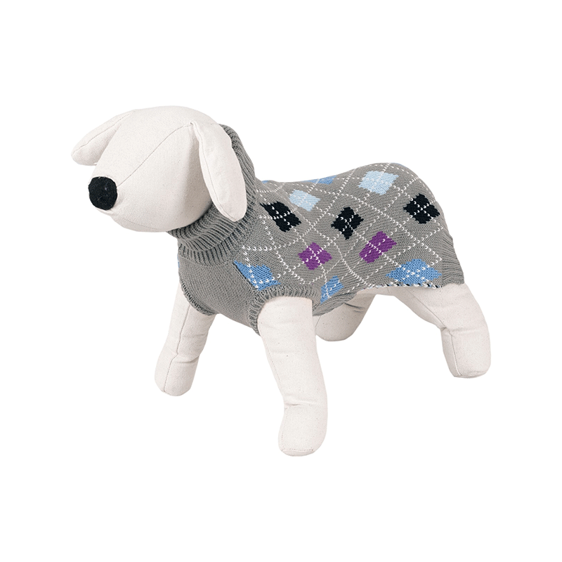 Happet pilkas megztinis šuniui