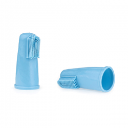 Happet silikoninis dantų šepetėlis-antpirštis šunims ir katėms