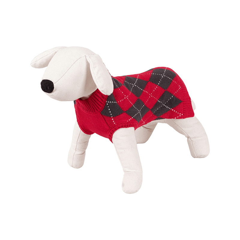 Happet raudonas megztinis šuniui