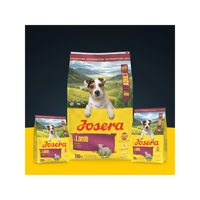 Josera Mini Lamb sausas maistas šunims, 3 kg