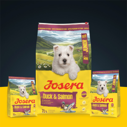 Josera Mini Junior Duck&Salmon sausas maistas šunims, 3 kg