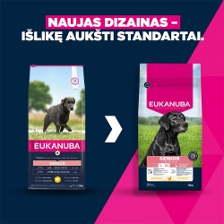 Eukanuba Life Care Senior L sausas pašaras senyviems šunims su vištiena, 15 kg