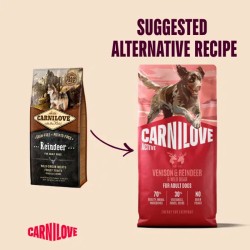 Carnilove Venison&Reindeer&Wild Boar sausas pašaras šunims, 1,5 kg