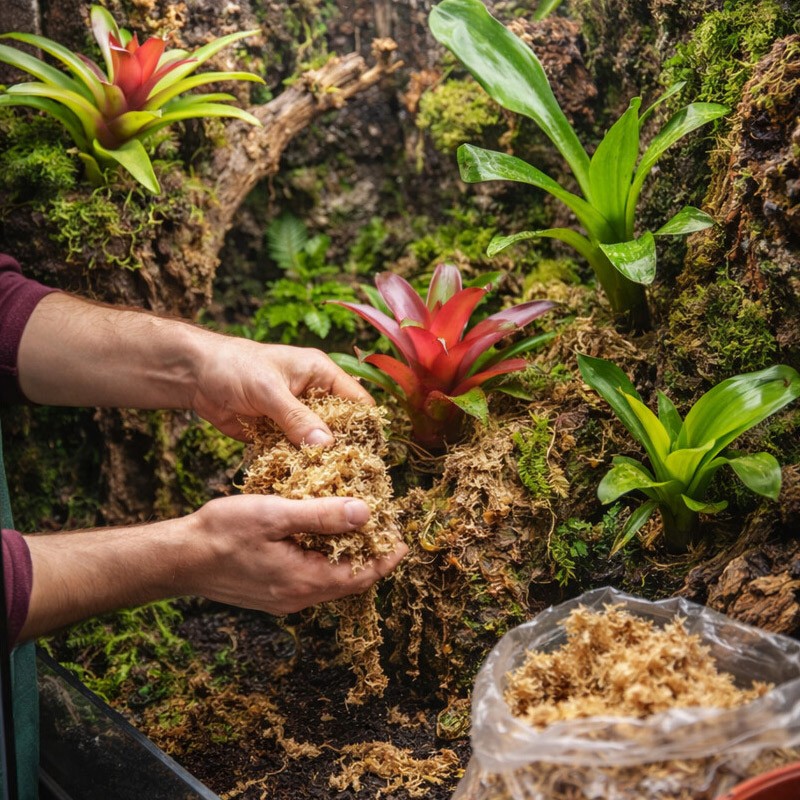 Happet Sphagnum kiminų samanos terariumams, 500 g