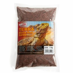 Happet smėlis terariumams, juodas ir raudonas, 1 kg